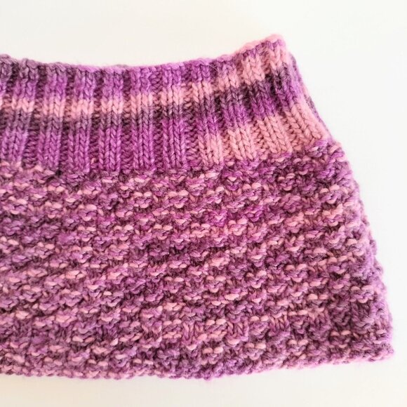 Luxury Alpaca Merino Silk Hill & Dale Infinity Neck Cowl Scarf Pink Champagne - Picture 4 of 6